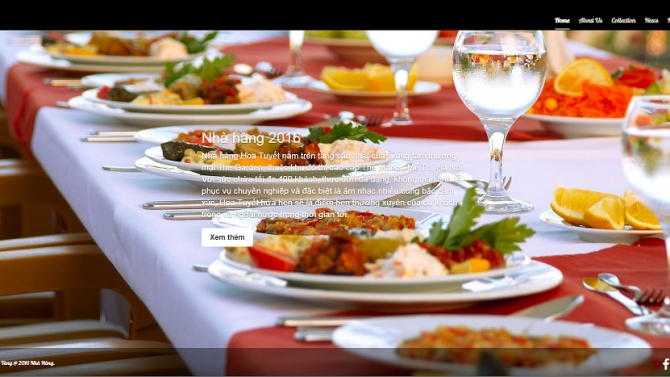 website giới thiệu nh&agrave; h&agrave;ng