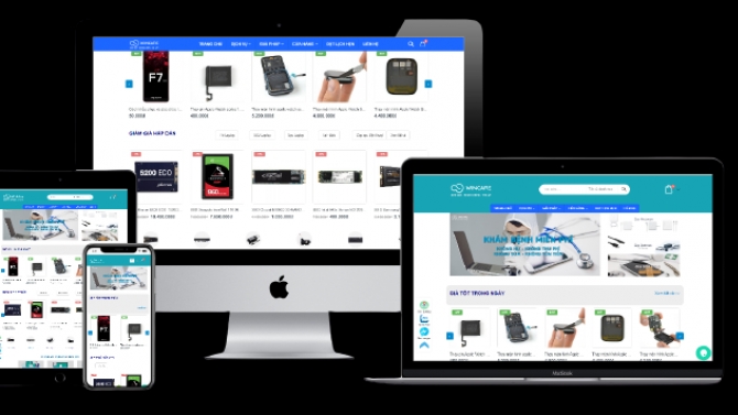 Thiết kế website linh kiện m&aacute;y t&iacute;nh