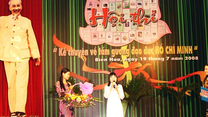 Thi kể chuyện về tấm gương đạo đức Hồ Ch&iacute; Minh cấp Tỉnh
