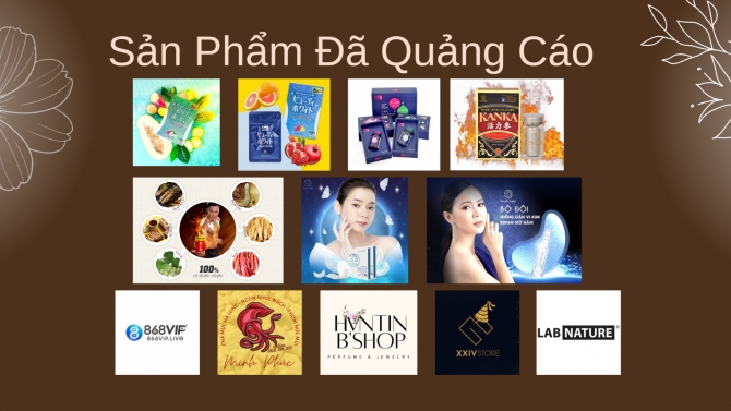 Sản phẩm từng hợp t&aacute;c quảng c&aacute;o