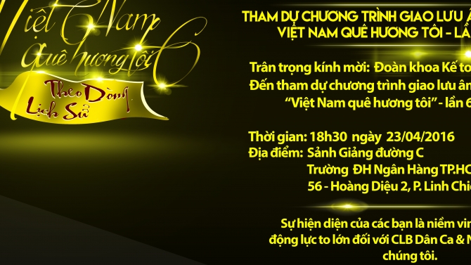 Thiết kế thư mời Việt Nam qu&ecirc; hương t&ocirc;i