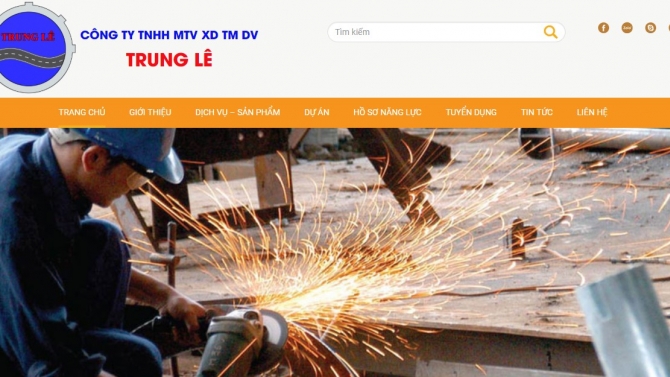 Thiết kế website x&acirc;y dựng Trung L&ecirc;
