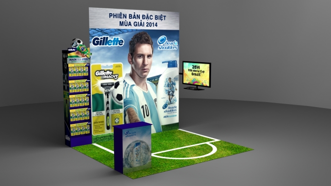 Thiết kế booth cho P&G
