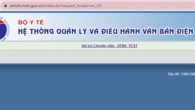 Voffice cho Bộ Y tế