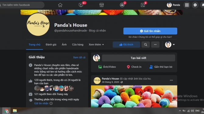 Quản l&yacute; fanpage Panda's House