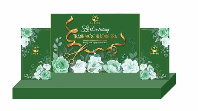 Thiết kế Sự kiện Khai trương Thanh Mộc Hương Spa