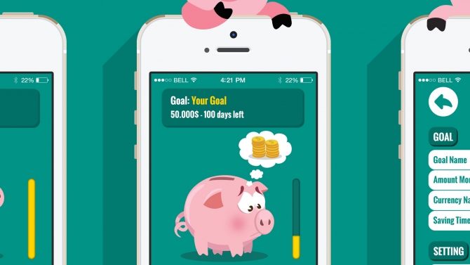 thiết kế App ios Saving Money