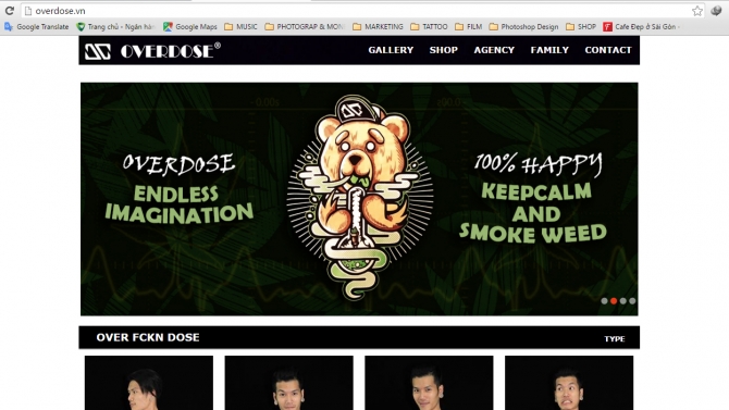 Thiết kế website overdose.vn