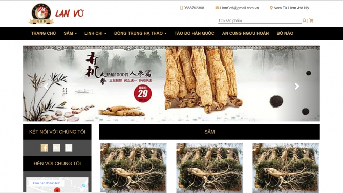 Website b&aacute;n h&agrave;ng s&acirc;m h&agrave;n quốc