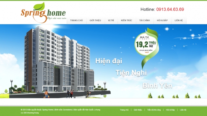 Trang web quảng c&aacute;o bất động sản