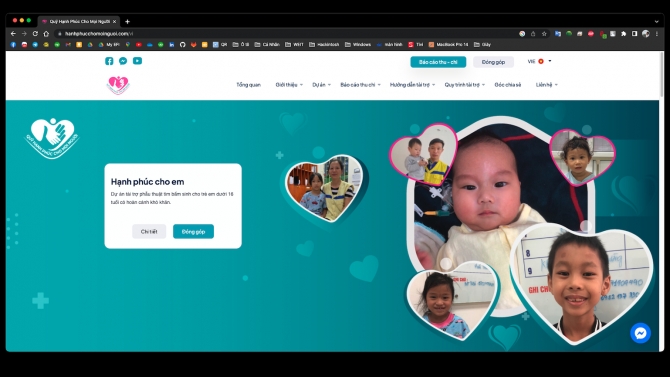 Hạnh Ph&uacute;c Cho Mọi Người Website - NodeJS