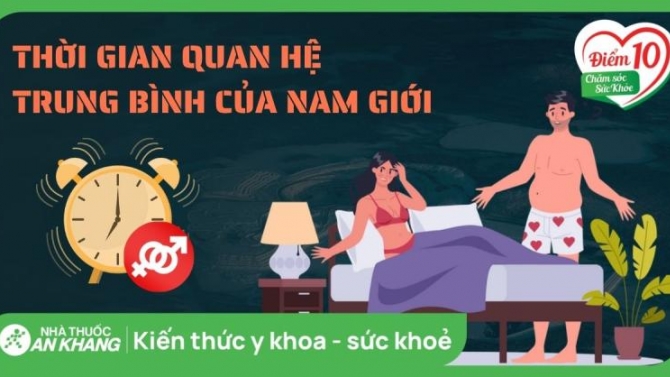 Thời gian quan hệ trung b&igrave;nh nam giới Việt Nam khoảng bao l&acirc;u?