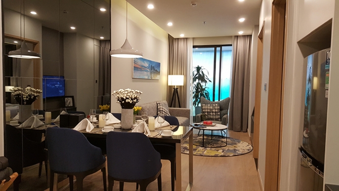 Thiết kế ph&ograve;ng kh&aacute;ch nhẹ nh&agrave;ng