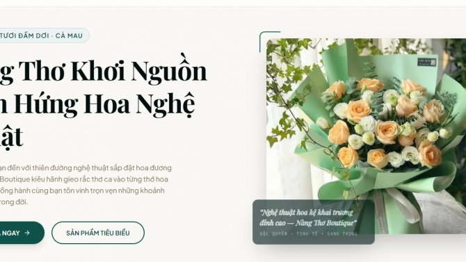 Shop Hoa N&agrave;ng Thơ &mdash; tiệm hoa địa phương, k&eacute;o kh&aacute;ch từ t&igrave;m kiếm