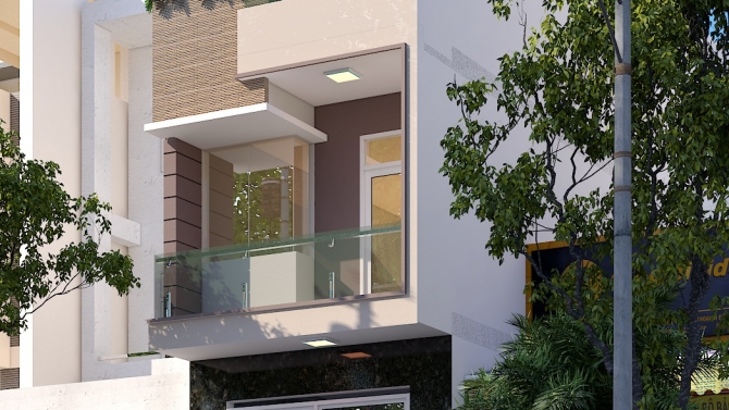 Thiết kế nh&agrave; phố