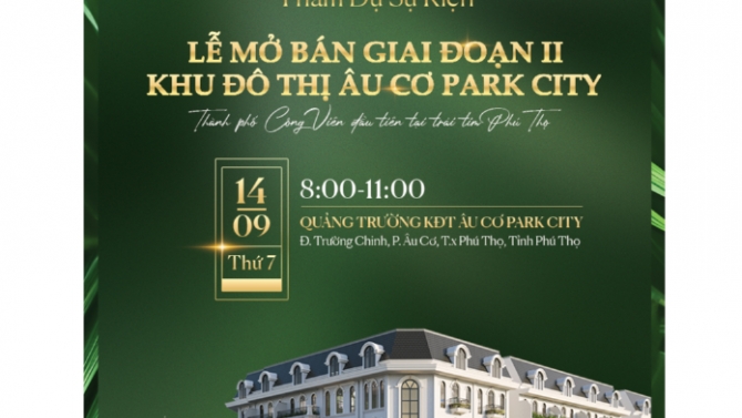 Flyer &Acirc;u Cơ Park City
