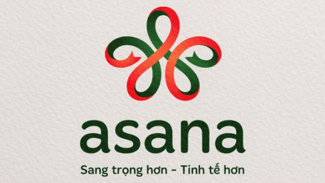 Thiết kế logo c&ocirc;ng ty qu&agrave; tặng Asana