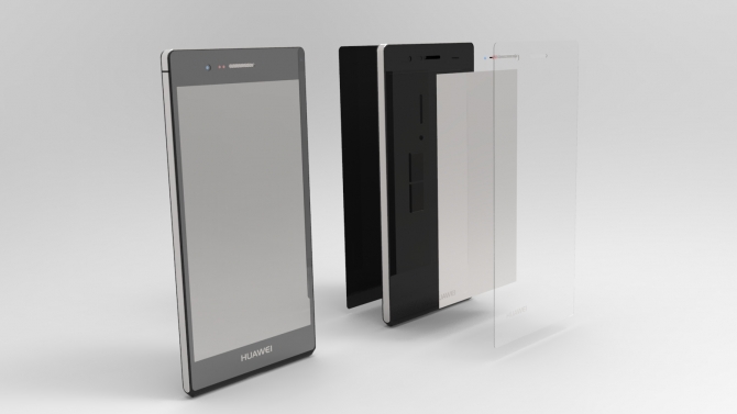 smart phone 3d model for advertisment