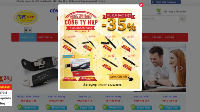 Thiết kế website Usb