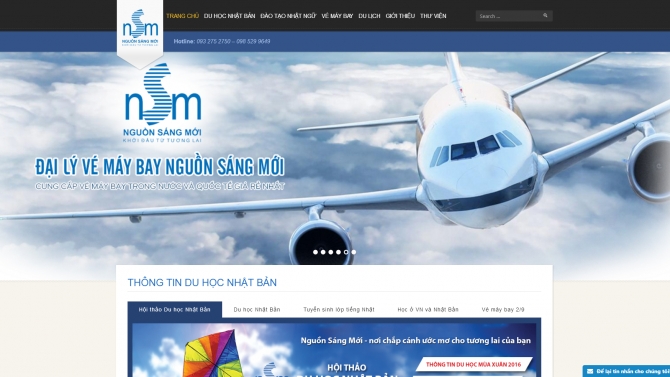 Thiết kế website nguonsangmoi.com