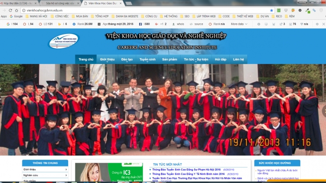 Viện Khoa học gi&aacute;o dục v&agrave; nghề nghiệp - Trường đ&agrave;o tạo dạy nghề