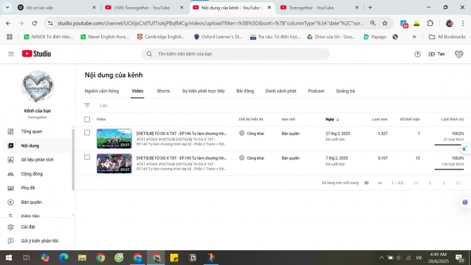 Vietsub Show H&agrave;n Quốc &ndash; K&ecirc;nh YouTube phụ đề & bi&ecirc;n tập nội dung