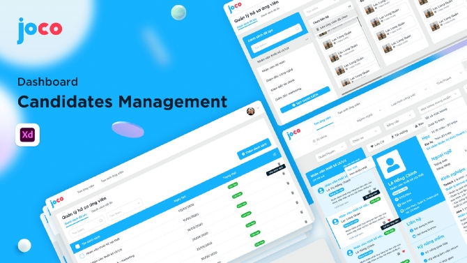 Dashboard - Quản l&yacute; th&ocirc;ng tin ứng vi&ecirc;n