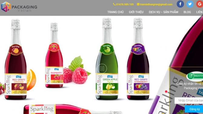 Thiết kế website Cty thiết kế bao b&igrave; PACKAGINGVIETNAM