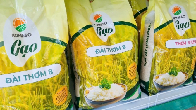 Bộ nhận diện thương hiệu Gạo Komeso
