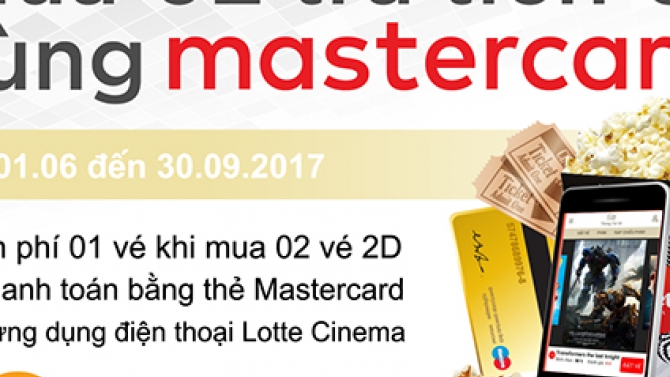 MUA 2 TRẢ TIỀN 1 C&Ugrave;NG MASTERCARD