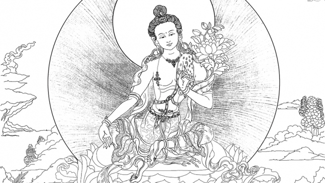 Tranh th&uacute;c đồng Qu&aacute;n thế &acirc;m