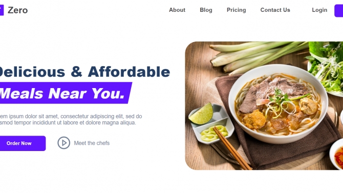 Restaurant-landing-page