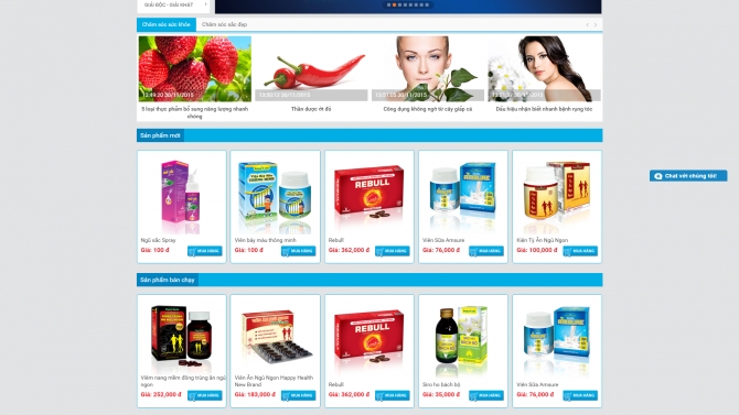 Thiết kế website T&acirc;m dược Pharma
