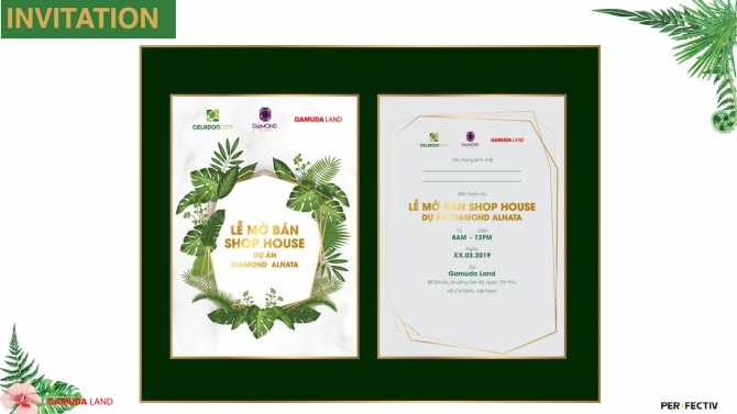 Tổ chức sự kiện "Lễ Mở B&aacute;n Shop House Dự &Aacute;n Diamond Alnata" cho Gamuda Land