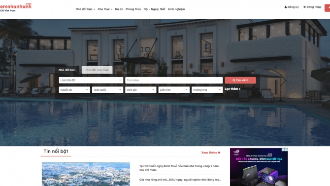 N&acirc;ng cấp website kiemnhanhanh.com