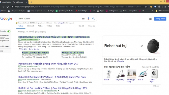 Quảng c&aacute;o robot h&uacute;t bụi