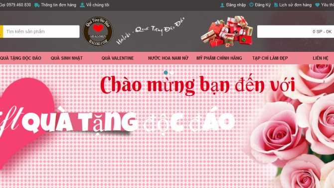 Webshop b&aacute;n qu&agrave; tặng Online