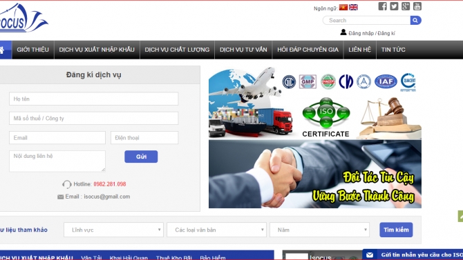 code giao diện website http://isocus.vn/