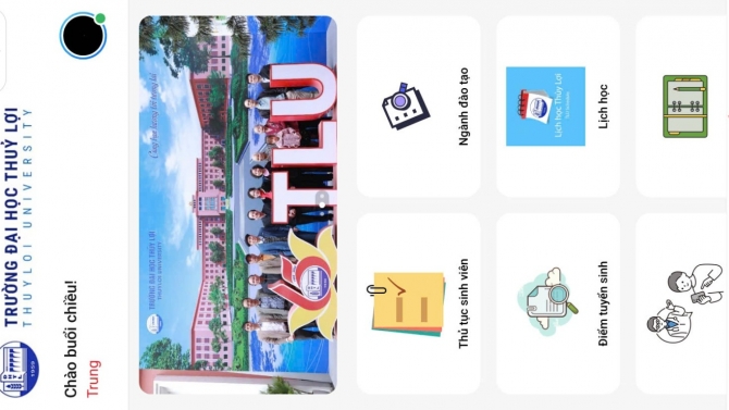 Ph&aacute;t triển mini zalo app cho đại học Thuỷ Lợi