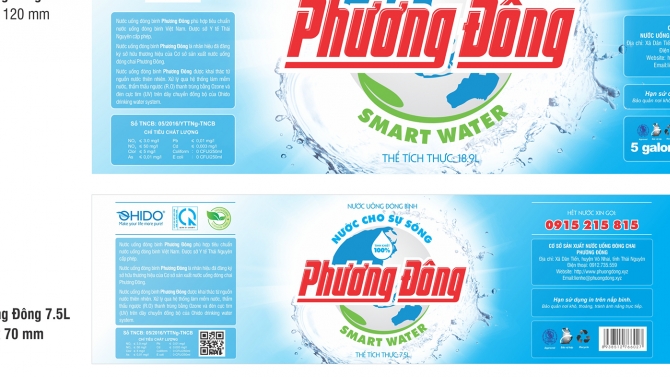 Tem decal nước sạch Phương Đ&ocirc;ng