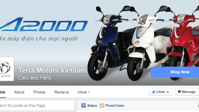 Quản trị c&aacute;c Fanpage Terra Motor Việt Nam/Mắt k&iacute;nh i-Megane...