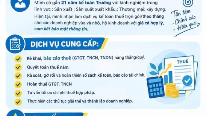 DỊCH VỤ KẾ TO&Aacute;N THU&Ecirc;