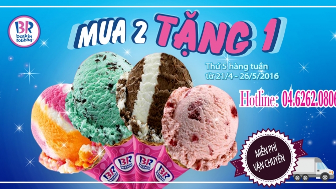 Thiết kế poster Baskinrobbins