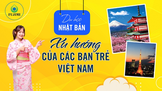 Banner Quảng C&aacute;o cho trung t&acirc;m Du Học Nhật Fujimi