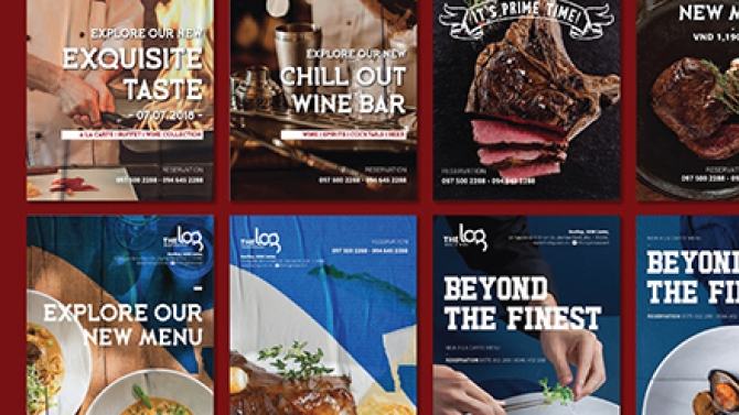 Branding for The Log Restaurant