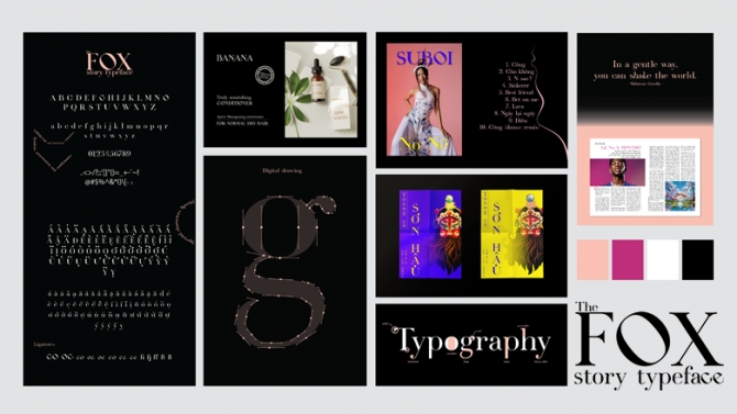 The fox story typeface
