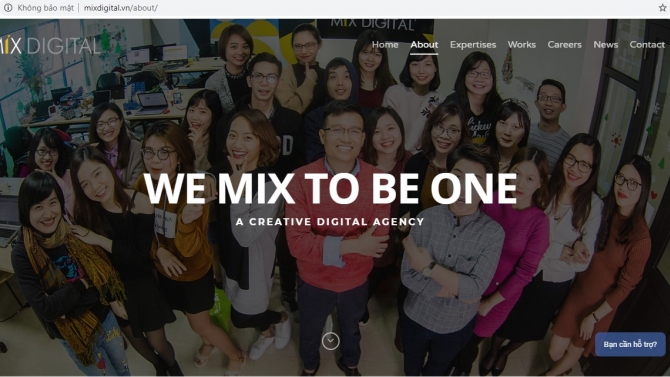 Thiết kế website Mix Digital