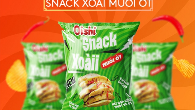 Thiết kế keyvisual bộ sản phẩm Oishi