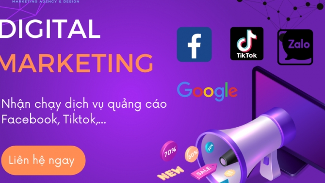 Quảng c&aacute;o Facebook, Tiktok, Thiết kế logo