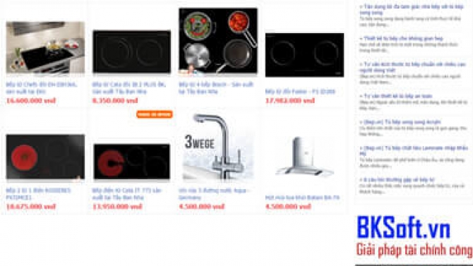 Shop b&aacute;n thiết bị bếp
